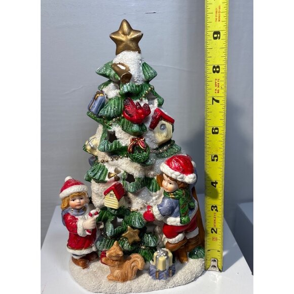 Ceramic Christmas Tree Votive Tealight Candle Holder Favorite Things Children - Picture 11 of 11